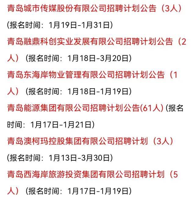 青岛国企最新招聘信息,青岛国企最新招聘信息概览